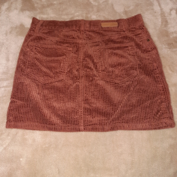 Sanctuary rust colored denim corduroy skirt - Picture 4 of 5